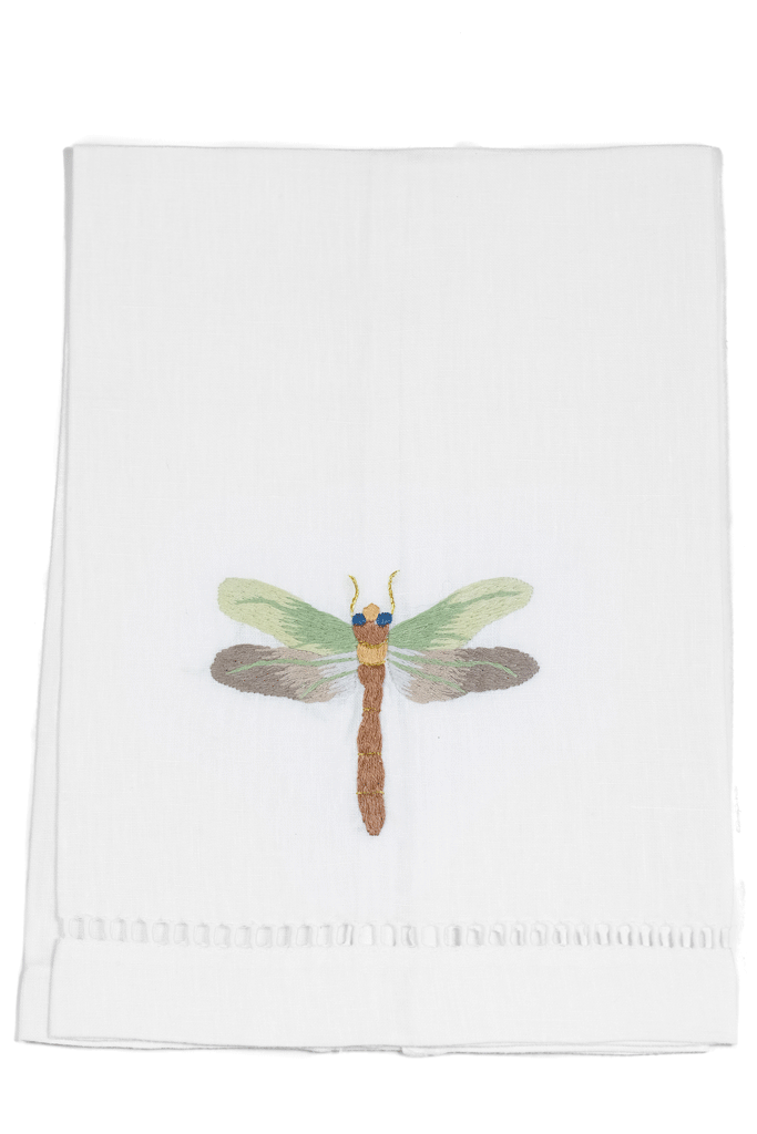 Fishers Dragonfly Tip Towel - Loro Lino Fine Linens