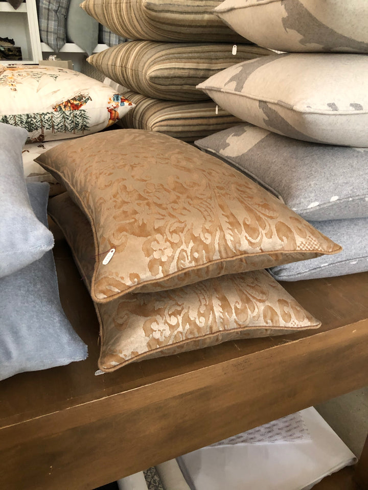 North Ocean Fortuny Pillows - Loro Lino Fine Linens