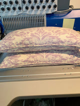 Lake Way Lavender Linen Pillows - Loro Lino Fine Linens