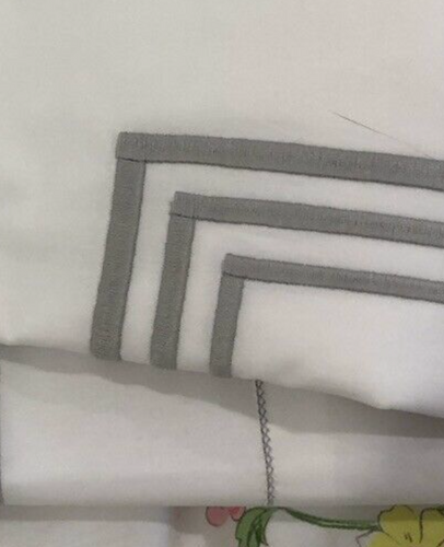 Venice 3 Line Dream Percale King Sheet Set - Loro Lino Fine Linens