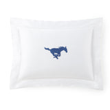 Mustang Boudoir Pillow with Insert Hand Embroidered - Loro Lino Fine Linens